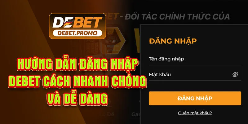 Hướng Dẫn Đăng Nhập Debet